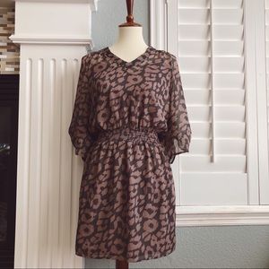 ღ SOLD express layered brown dress